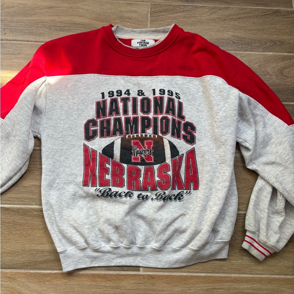 Vintage Nebraska 'National Champions' Crewneck
